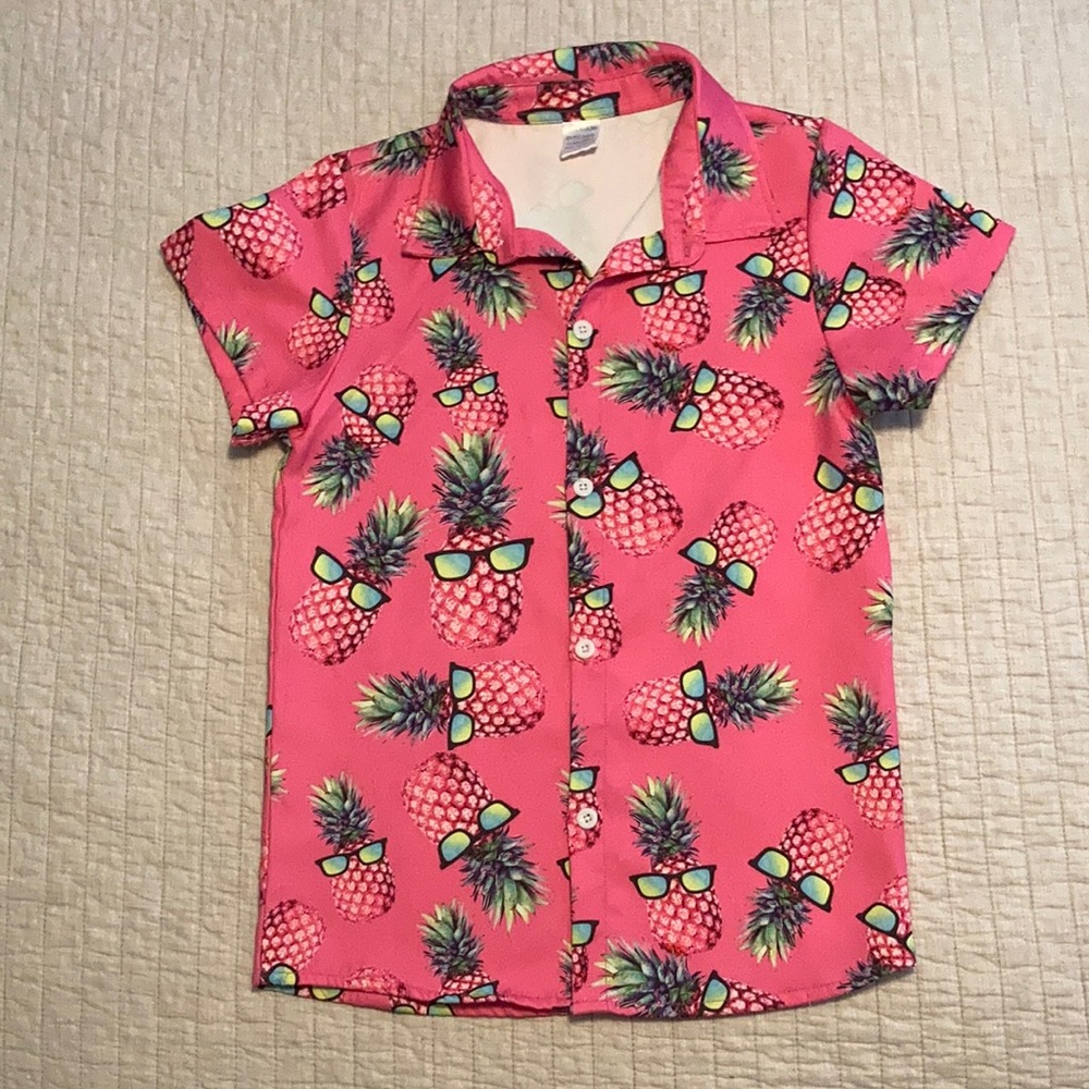 Cool Hawaiian Pineapple Button Down